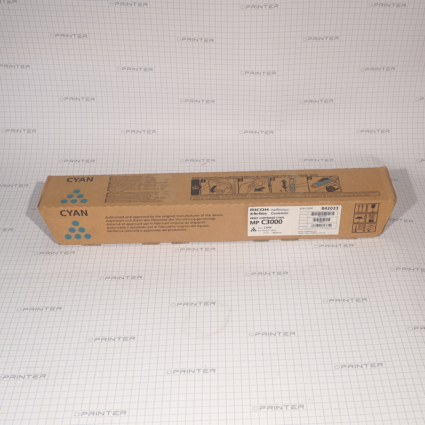 Картридж лазерный cyan Ricoh 842033