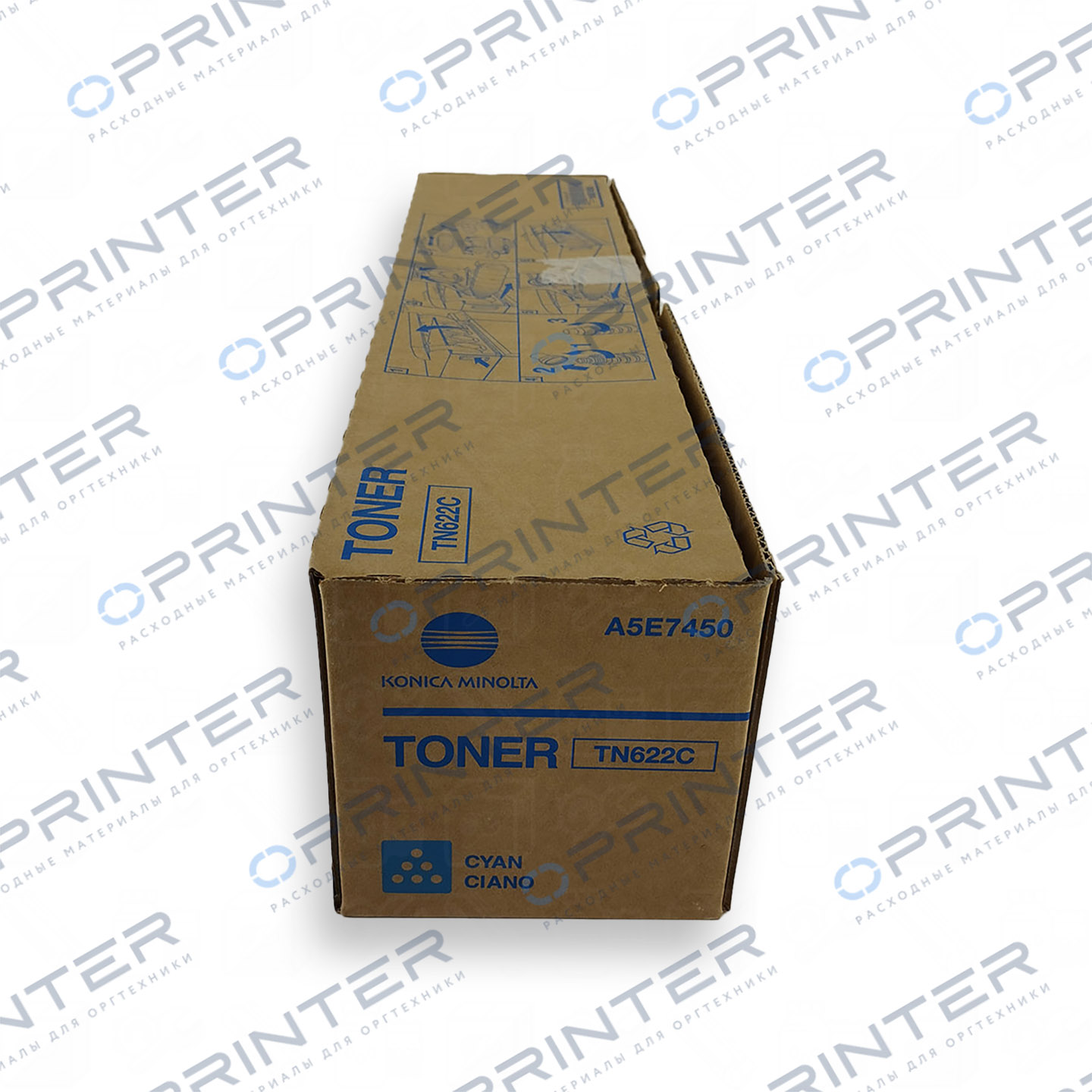 Тонер TN-622C cyan синий Konica Minolta A5E7450