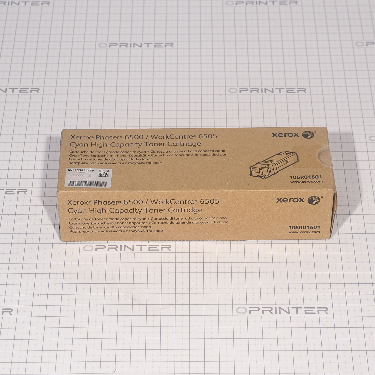 Тонер картридж синий повышенной емкости Xerox 106R01601