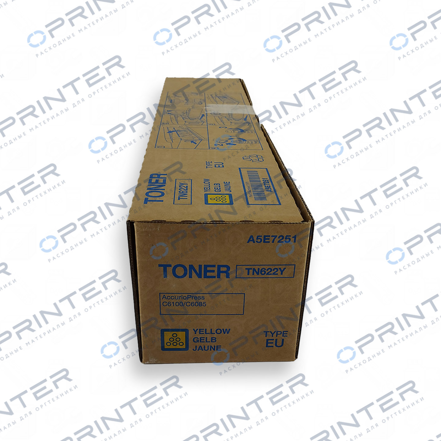 Тонер TN-622Y (1645гр) yellow желтый Konica Minolta A5E7251 Тонер TN-622Y (1645гр) yellow желтый Konica Minolta A5E7251