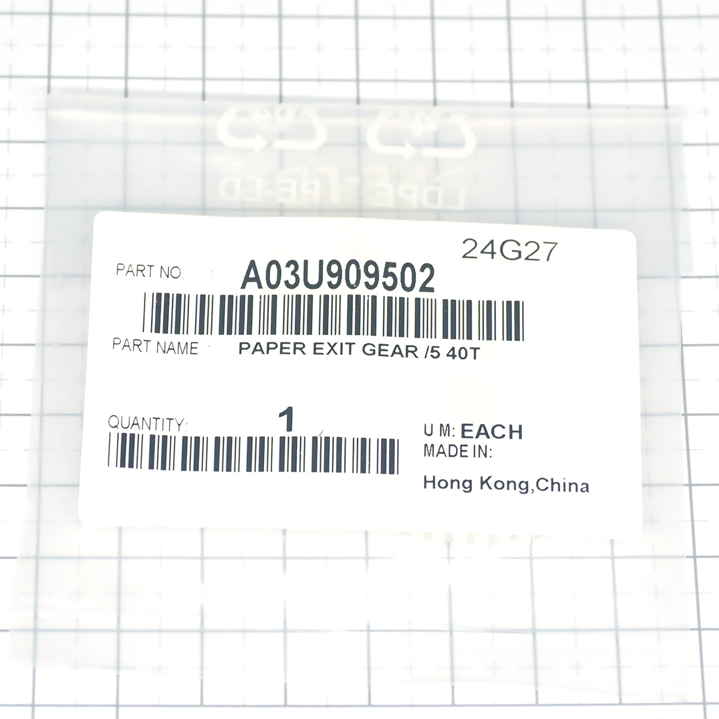 Шестерня вывода бумаги 5 40T Konica Minolta A03U909502