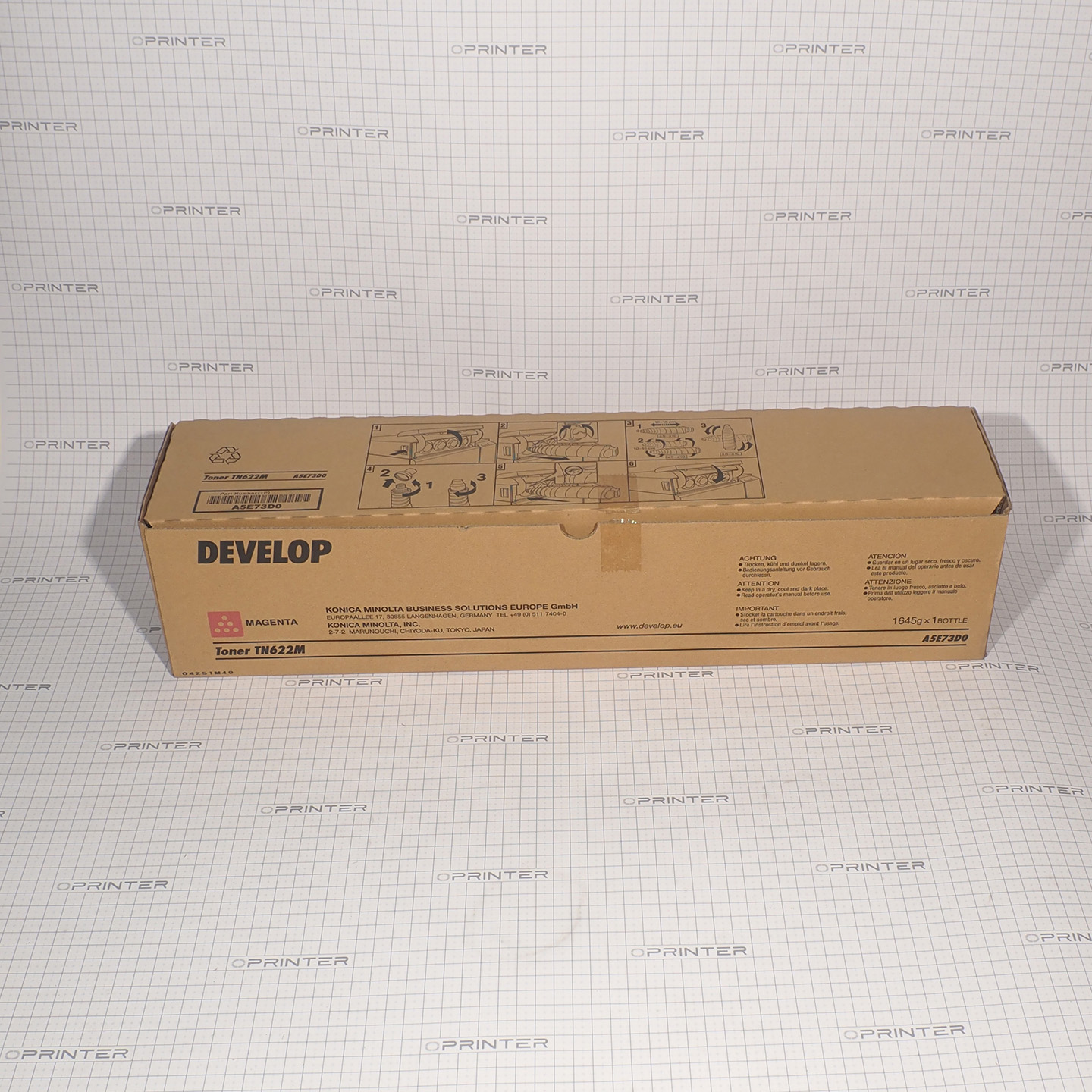 Тонер TN-622M (1645гр) magenta пурпурный Konica Minolta A5E7351