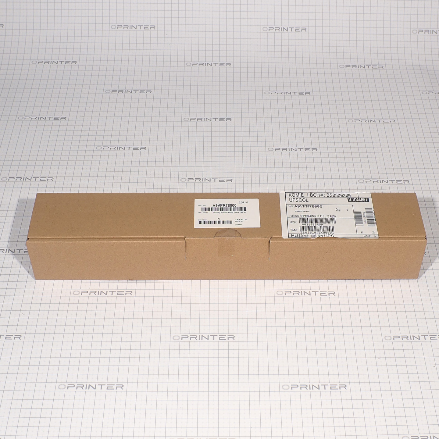 Печная планка направления бумаги Konica Minolta A9VPR78000