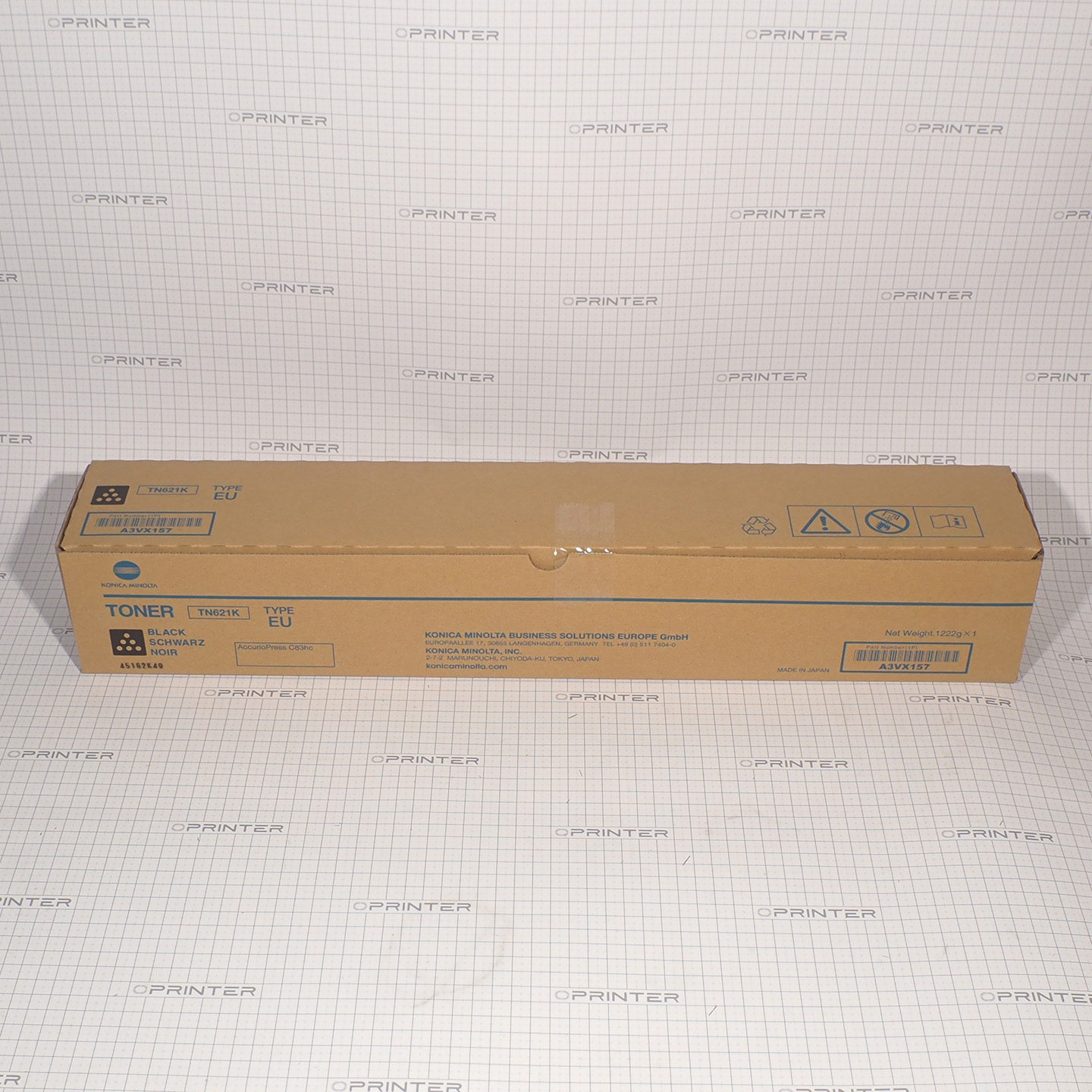 Тонер TN-621K black чёрный Konica Minolta A3VX157