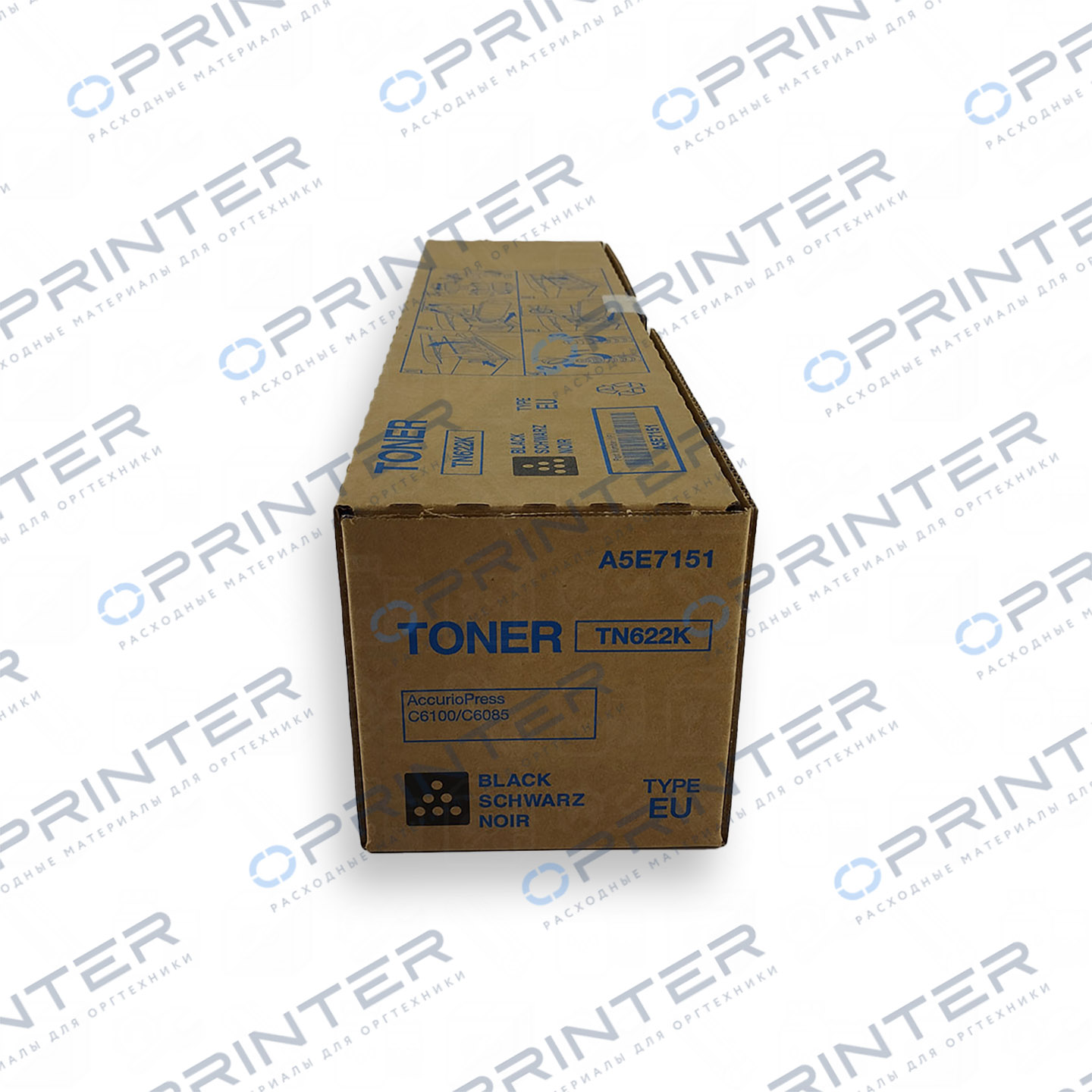 Тонер TN-622K (1645гр) black черный Konica Minolta A5E7151 Тонер TN-622K (1645гр) black черный Konica Minolta A5E7151