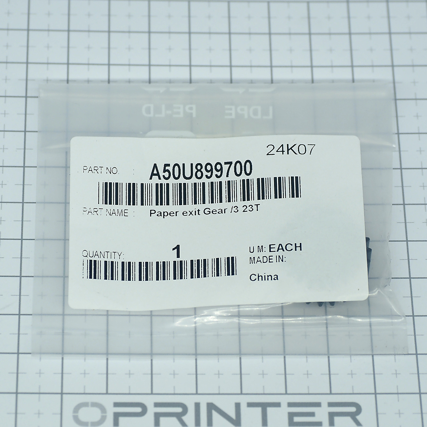 Шестерня вывода бумаги (Gear/3 23T) Konica Minolta A50U899700