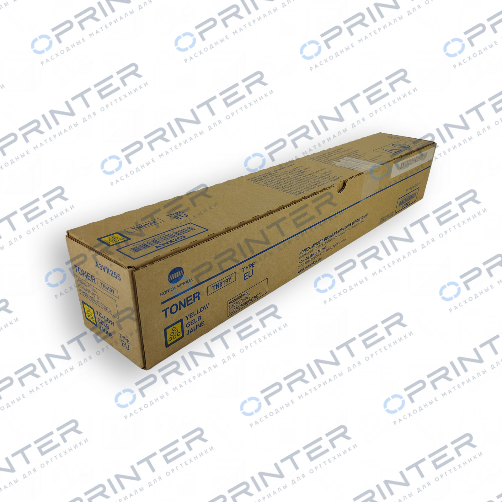 Тонер TN-619Y yellow желтый Konica Minolta A3VX255 Тонер TN-619Y yellow желтый Konica Minolta A3VX255