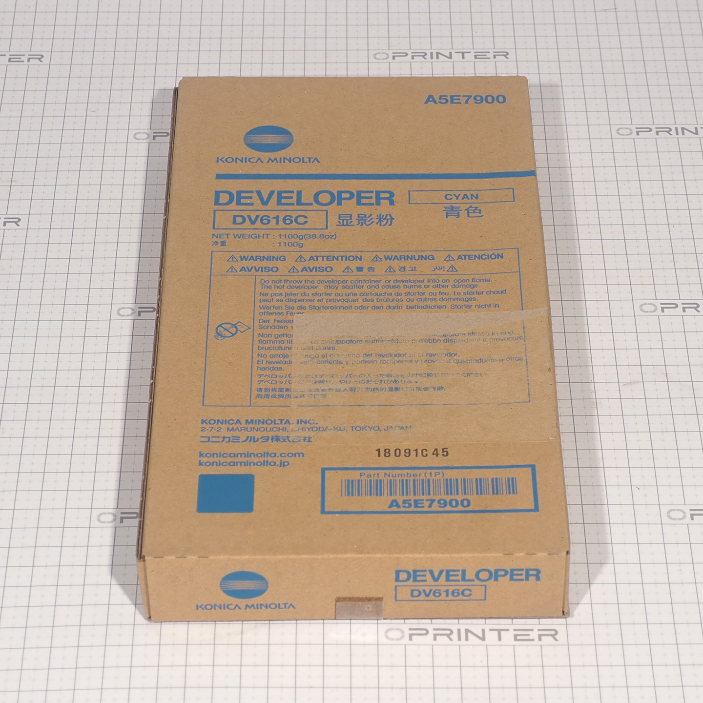 Девелопер DV-616C cyan синий Konica Minolta A5E7900