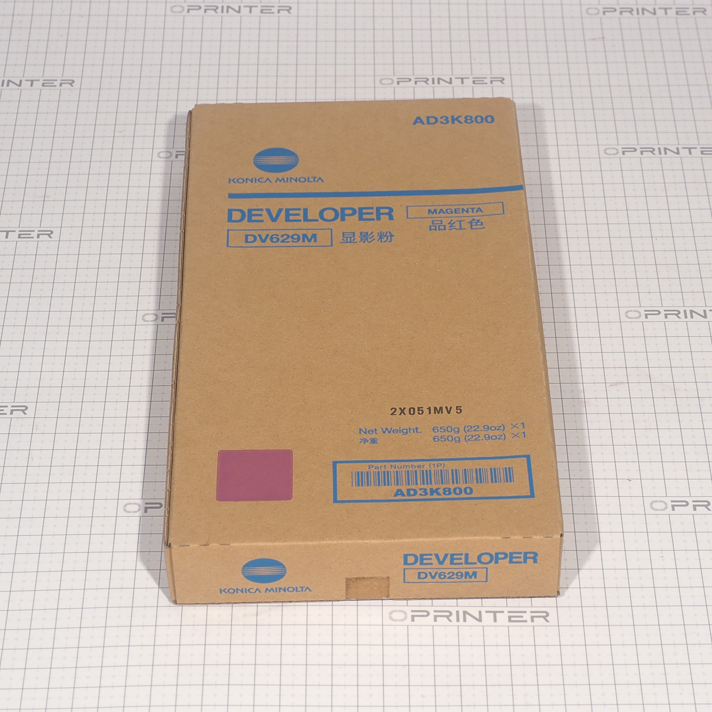 Девелопер DV-629M magenta пурпурный Konica Minolta AD3K800