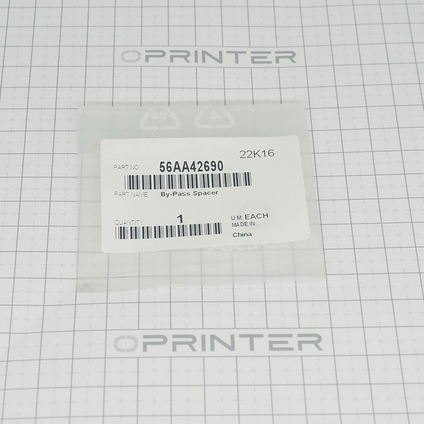 Шайба (by pass feed spacer) Konica Minolta 56AA42690