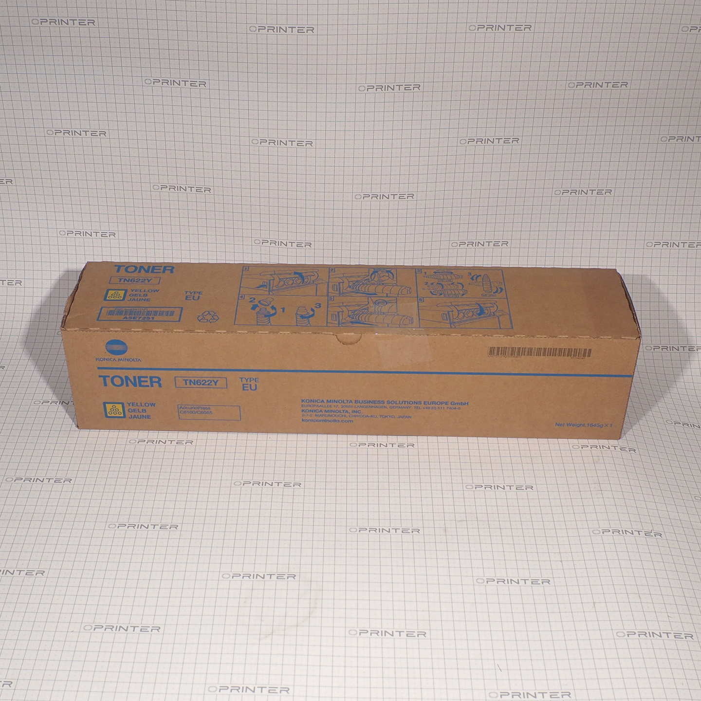 Тонер TN-622Y (1645гр) yellow желтый Konica Minolta A5E7251