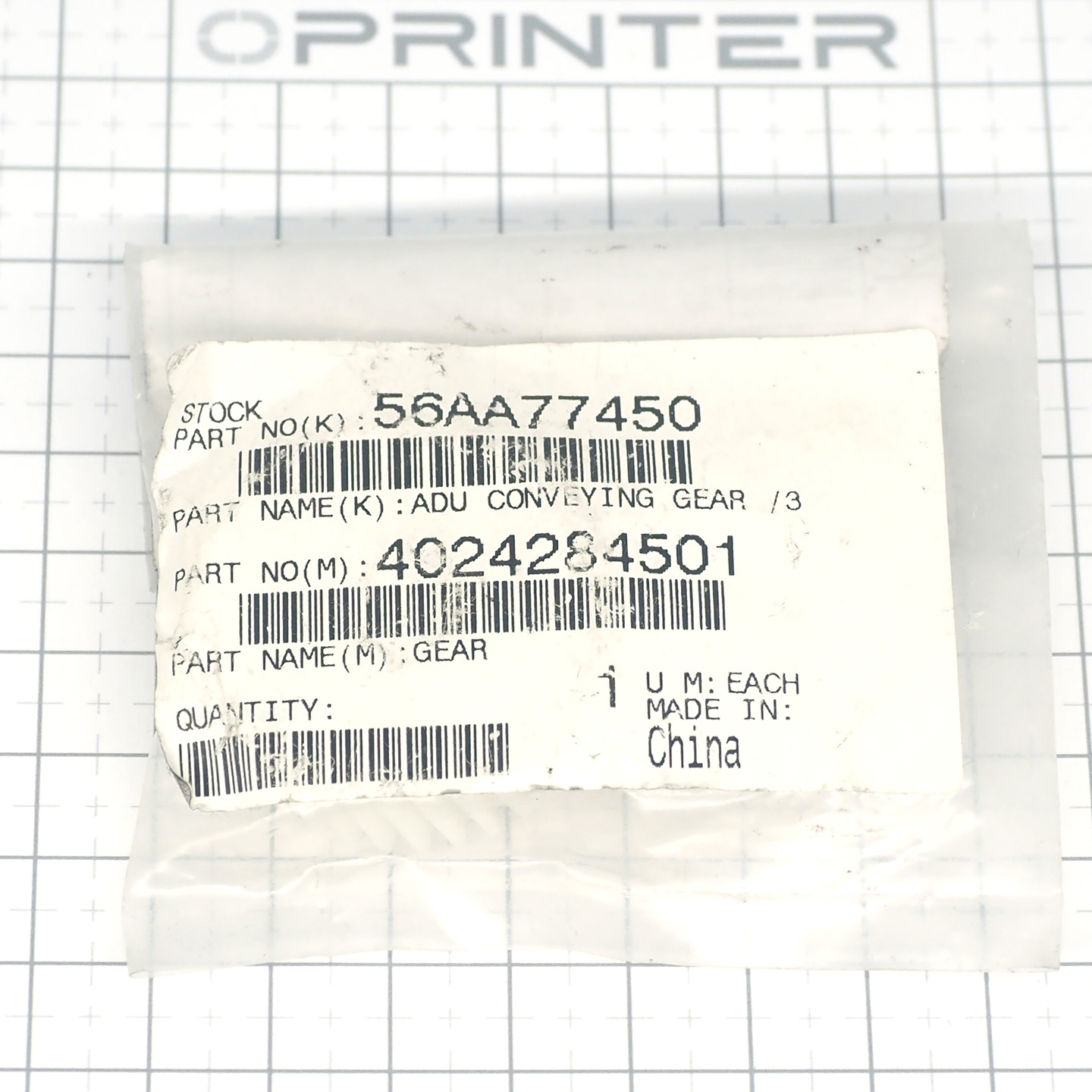 Шестерня 34T Gear / 3 Konica Minolta 56AA77450 Шестерня 34T Gear / 3 Konica Minolta 56AA77450