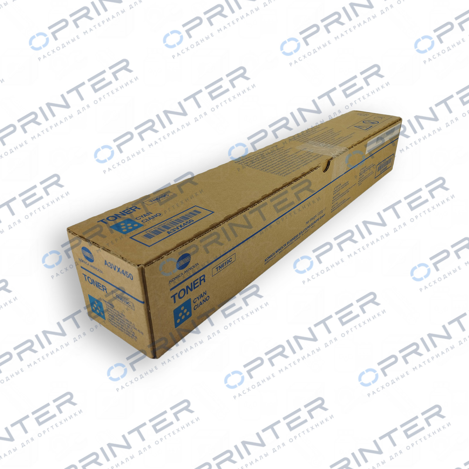 Тонер TN-619C cyan синий Konica Minolta A3VX450