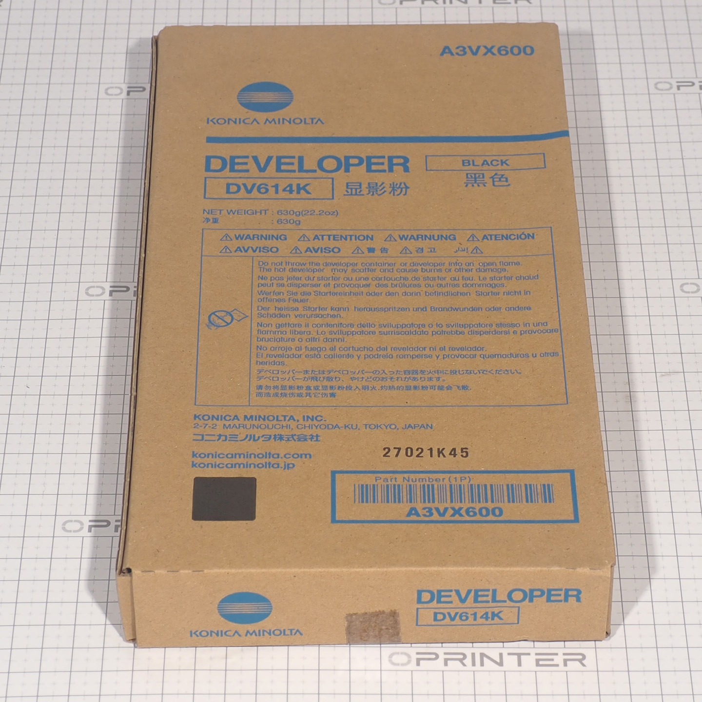 Девелопер DV-614K/DV-624K black черный Konica Minolta A3VX600/AF1R600