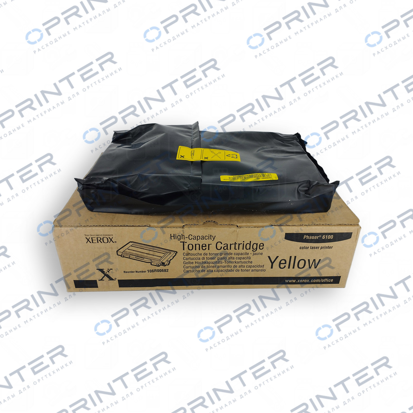 Тонер-картридж желтый повышенной емкости Xerox 106R00682