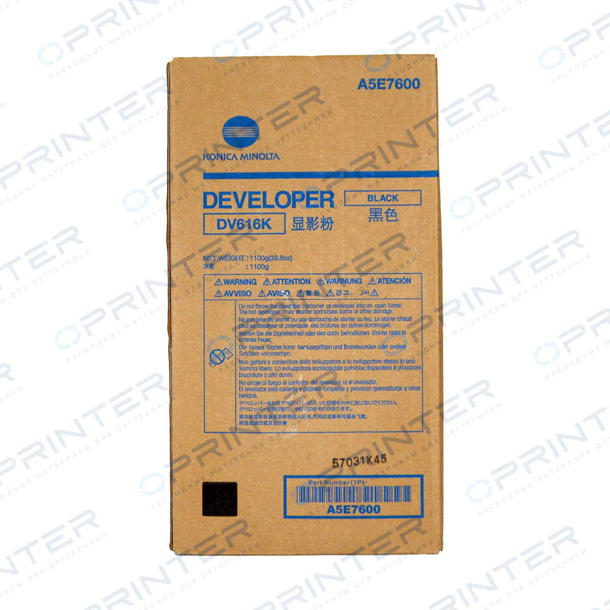 Девелопер DV-616K black черный Konica Minolta A5E7600