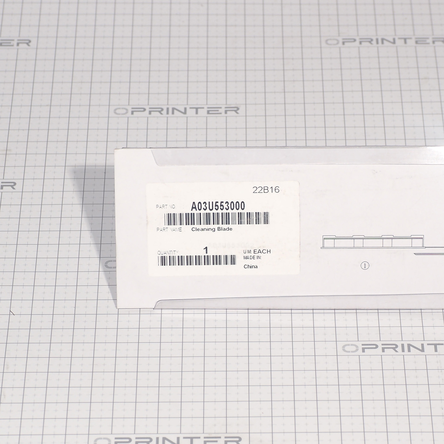 Лезвие очистки ремня Konica Minolta A03U553000