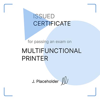 Сертификат Option C1100