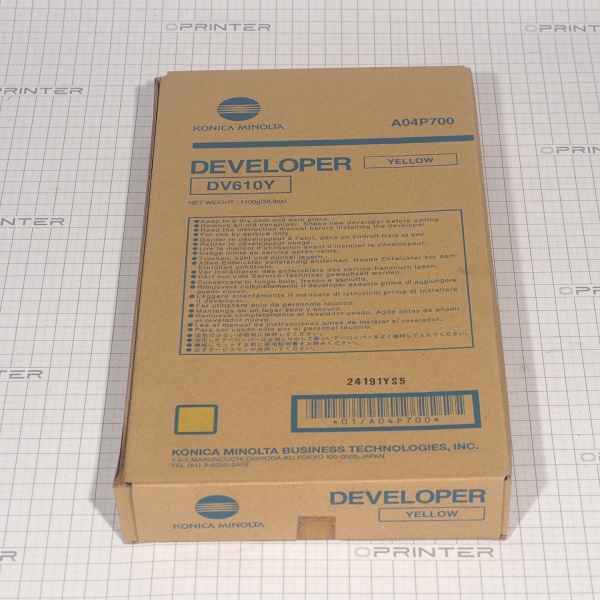 Девелопер DV-610Y yellow желтый Konica Minolta A04P700