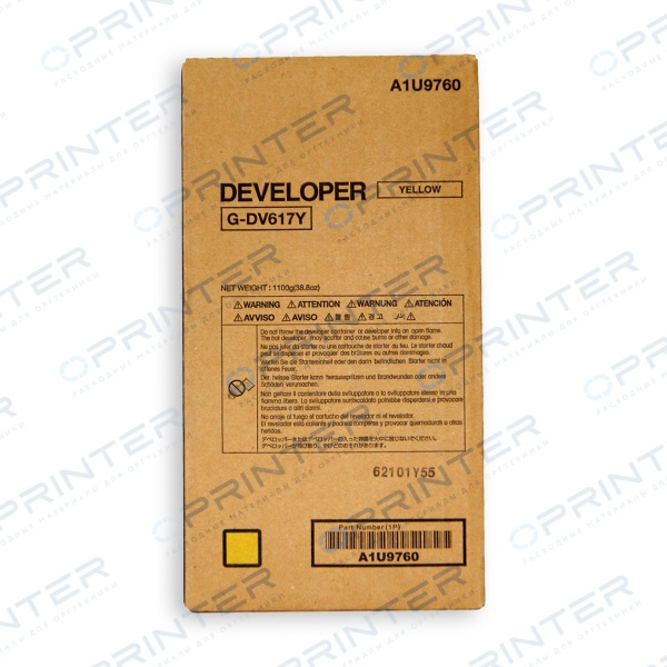 Девелопер DV-617Y yellow желтый Konica Minolta A1U9760 Девелопер DV-617Y yellow желтый Konica Minolta A1U9760