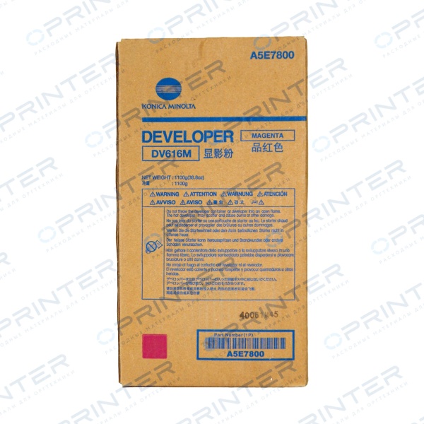 Девелопер DV-616M magenta пурпурный Konica Minolta A5E7800