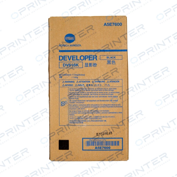 Девелопер DV-616K black черный Konica Minolta A5E7600