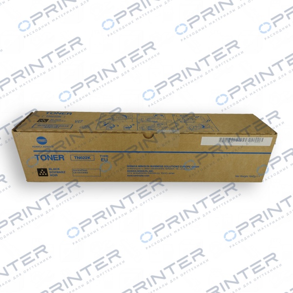 Тонер TN-622K (1645гр) black черный Konica Minolta A5E7151 Тонер TN-622K (1645гр) black черный Konica Minolta A5E7151