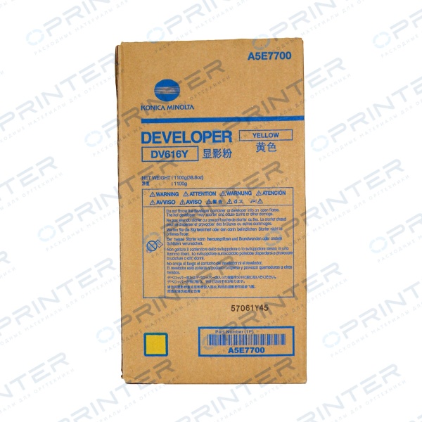 Девелопер DV-616Y yellow желтый Konica Minolta A5E7700