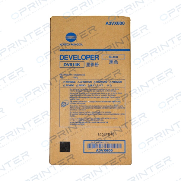 Девелопер DV-614K/DV-624K black черный Konica Minolta A3VX600/AF1R600