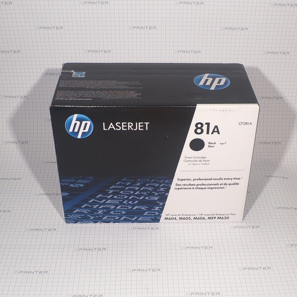 Картридж 81A black черный HP CF281A