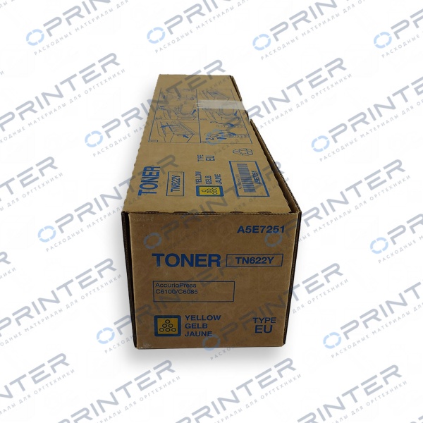 Тонер TN-622Y (1645гр) yellow желтый Konica Minolta A5E7251 Тонер TN-622Y (1645гр) yellow желтый Konica Minolta A5E7251