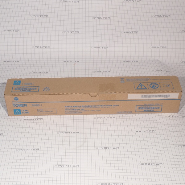 Тонер TN-328C cyan синий Konica Minolta AAV8450