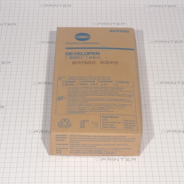 Девелопер DV-011 (2000гр) black черный Konica Minolta A0TH500