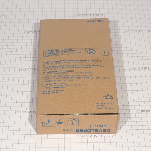 Девелопер DV-017 (2000гр) black черный Konica Minolta A9K1500