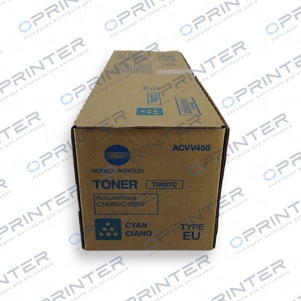 Тонер TN-627C cyan синий Konica Minolta ACVV450