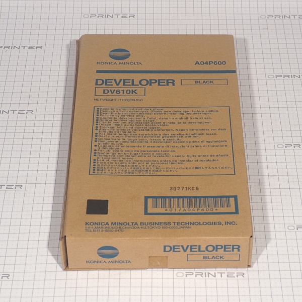 Девелопер DV-610K black черный Konica Minolta A04P600