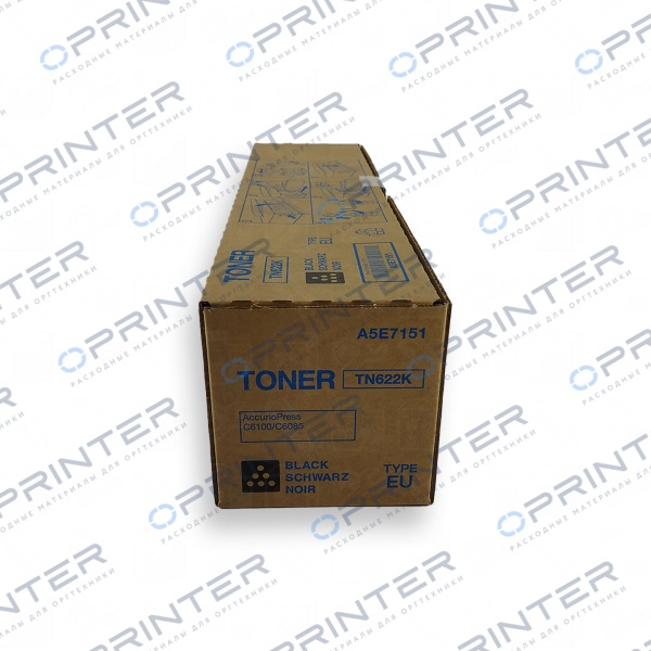 Тонер TN-622K (1645гр) black черный Konica Minolta A5E7151 Тонер TN-622K (1645гр) black черный Konica Minolta A5E7151