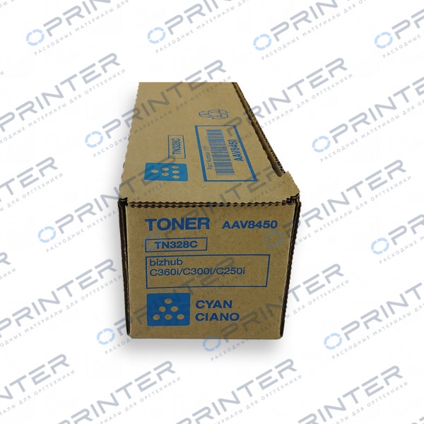 Тонер TN-328C cyan синий Konica Minolta AAV8450