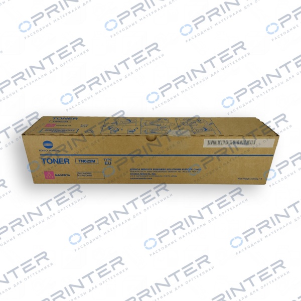 Тонер TN-622M (1645гр) magenta пурпурный Konica Minolta A5E7351