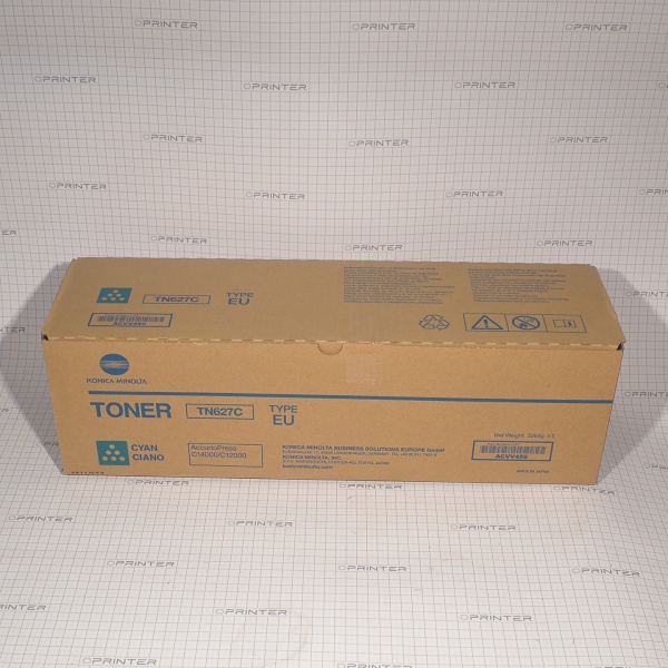Тонер TN-627C cyan синий Konica Minolta ACVV450