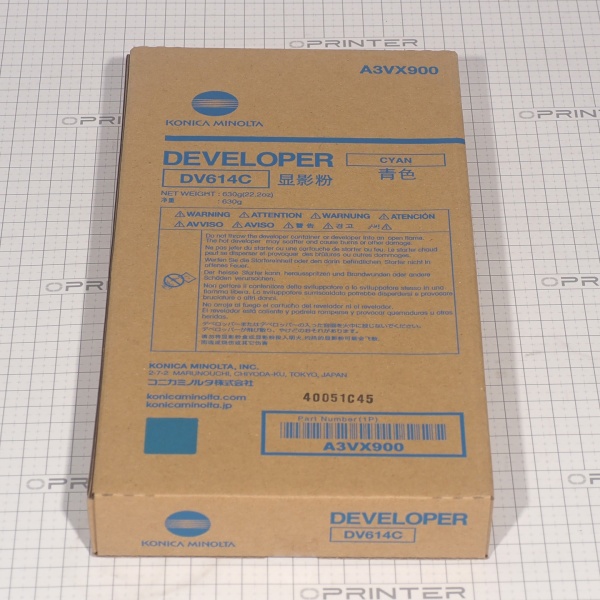 Девелопер DV-614C cyan синий Konica Minolta A3VX900