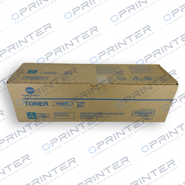 Тонер TN-627C cyan синий Konica Minolta ACVV450