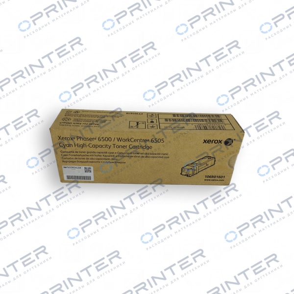 Тонер картридж синий повышенной емкости Xerox 106R01601