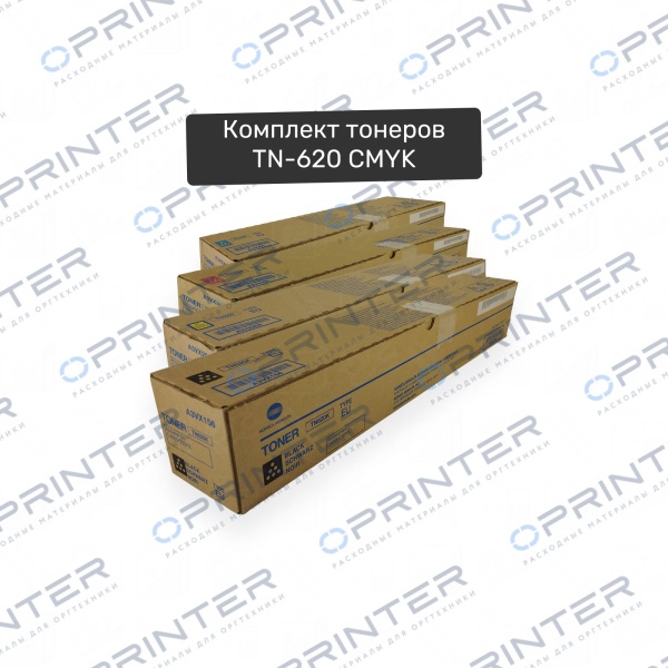 Комплект тонеров TN-620 CMYK Konica Minolta Комплект тонеров TN-620 CMYK Konica Minolta