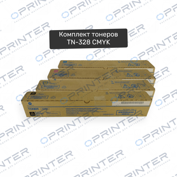 Комплект тонеров TN-328 CMYK Konica Minolta Комплект тонеров TN-328 CMYK Konica Minolta