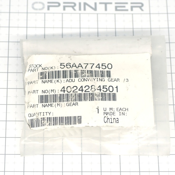 Шестерня 34T Gear / 3 Konica Minolta 56AA77450 Шестерня 34T Gear / 3 Konica Minolta 56AA77450